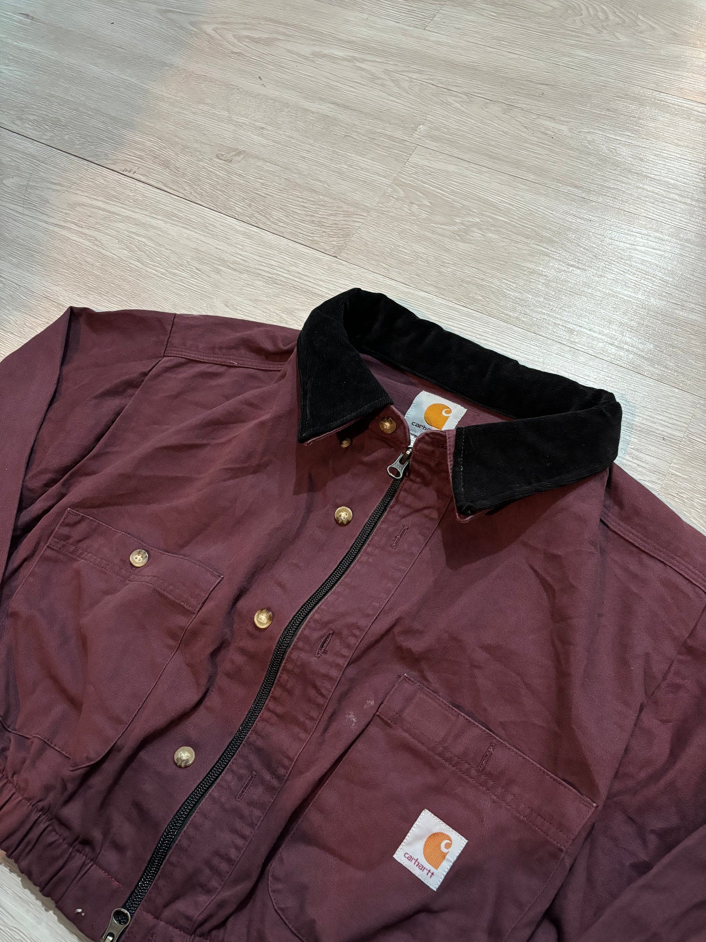 Carhartt Remake Crop Jacket (酒紅色)