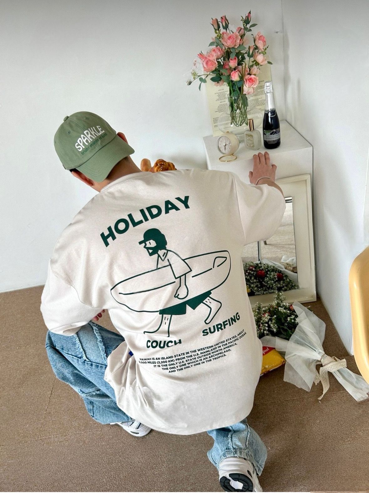NG004 韓國Holiday衝浪T裇🇰🇷