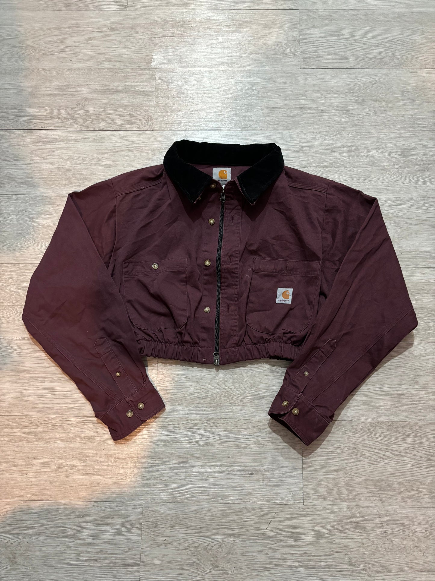 Carhartt Remake Crop Jacket (酒紅色)